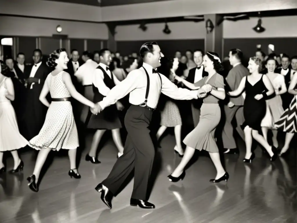 Una animada pista de baile de los años 30 captura el espíritu del swing