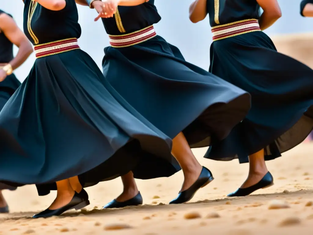 Apasionados bailarines de Dabke árabe expresan su significado cultural en vibrante festival del Medio Oriente, transmitiendo unidad y tradición