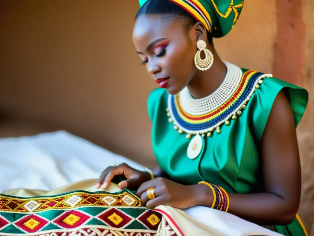 Artesanía de moda tradicional africana con significado cultural y belleza artística