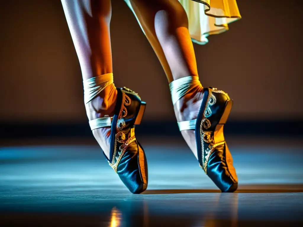 Un bailarín profesional muestra agilidad en danzas tradicionales, destacando la precisión y fuerza requeridas