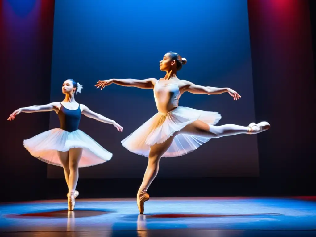 Bailarines de ballet desafían la posmodernidad con gracia y fuerza en un escenario innovador