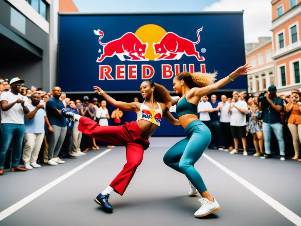 Dos bailarines compiten en la calle, fusionando estilos y culturas en el desafiante Red Bull Dance Your Style