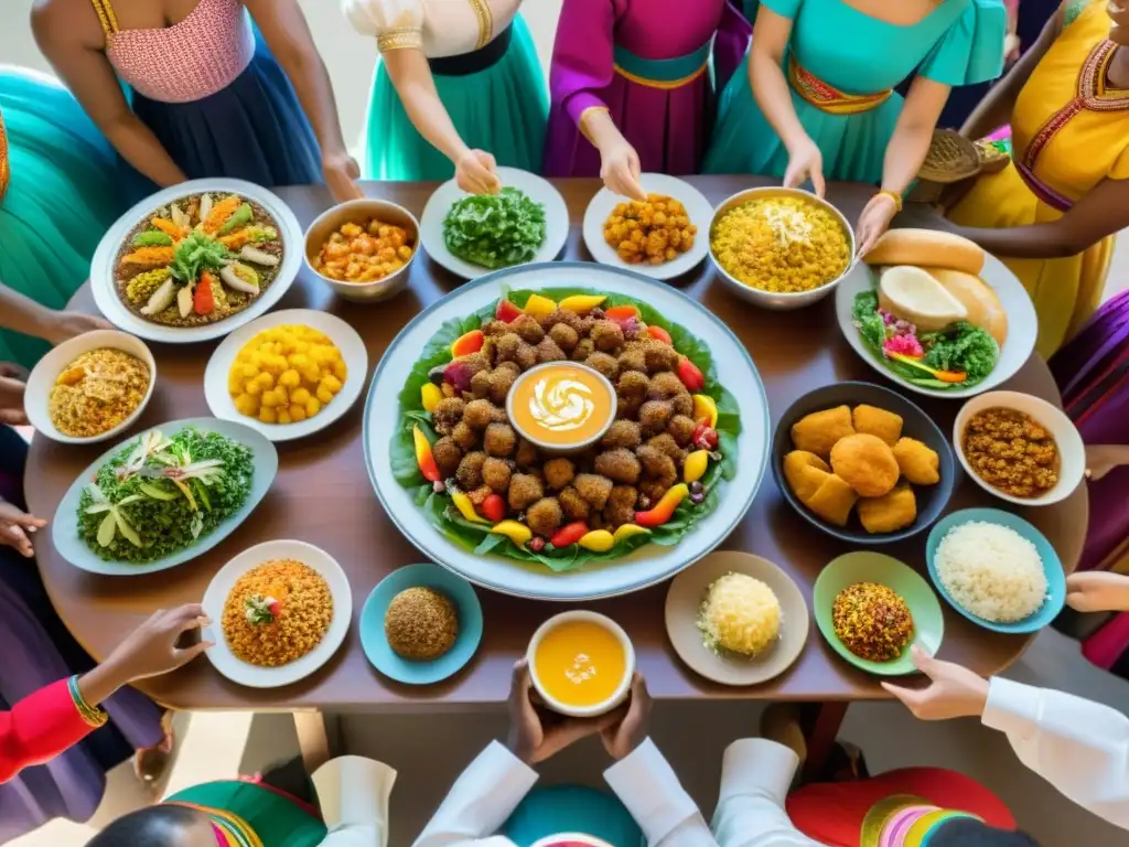 Bailarines internacionales disfrutan de una comida diversa y saludable que refleja sus tradiciones culturales