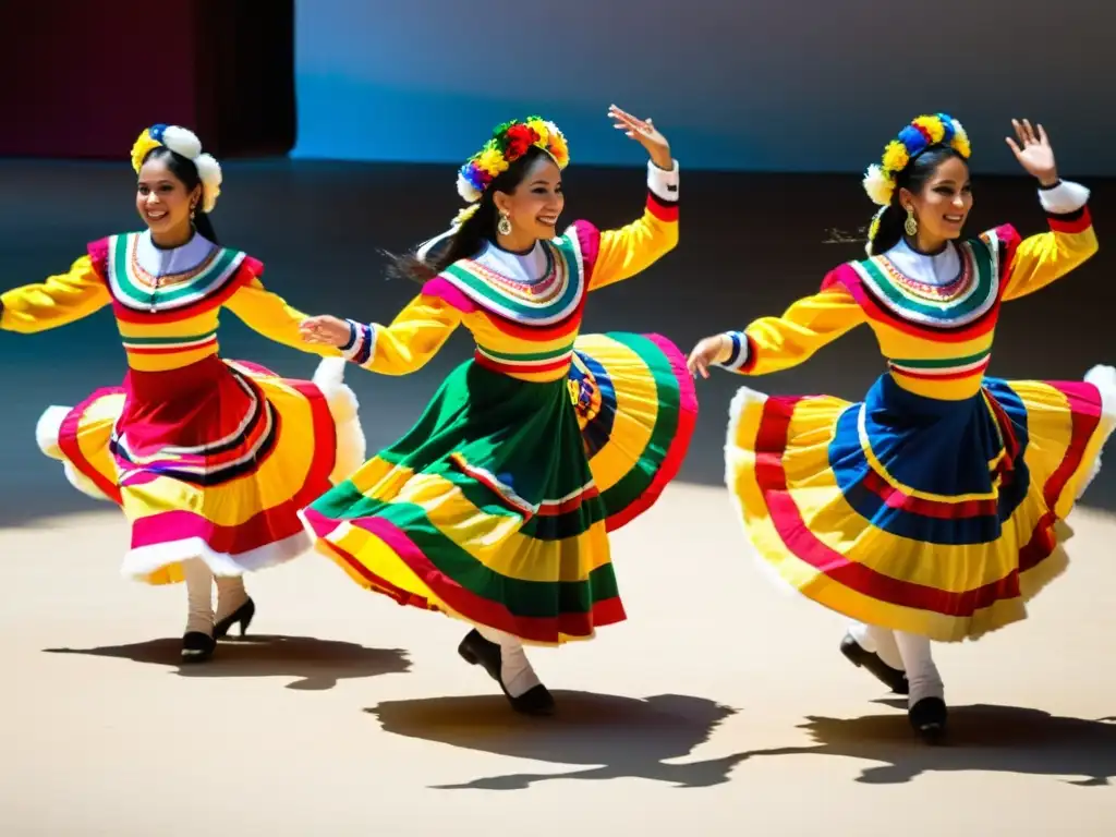 Bailarines peruanos ejecutan el Vals Criollo Peruano con maestría técnica y elegancia, en trajes tradicionales coloridos