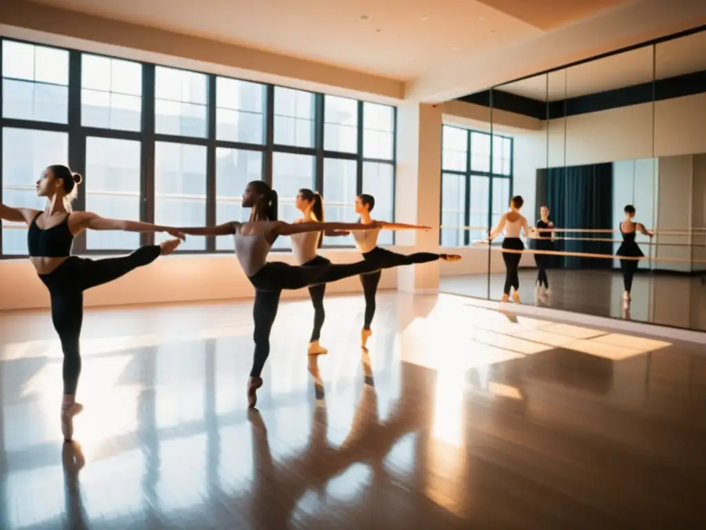 Bailarines profesionales tomando batidos de proteínas en un estudio de ensayo, irradiando fuerza, gracia y determinación