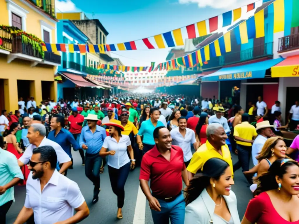 Festival de Salsa en Cali: Pasión y Color Calles vibrantes de Cali, Colombia, durante el festival de salsa