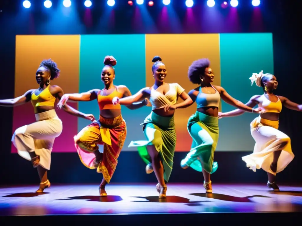 Danza contemporánea africana en festival internacional: energía, color y pasión en una vibrante actuación de baile