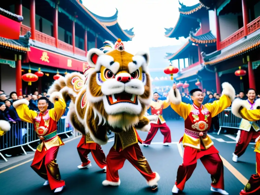 Danza del León chino: celebración cultural llena de color, movimiento y emoción durante el Año Nuevo Chino