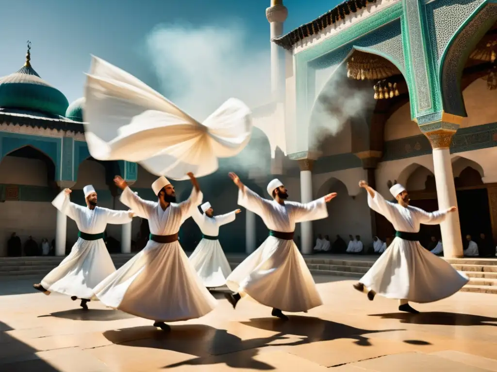 Danza de los Derviches en Konya, una imagen impresionante de espiritualidad y tradición Sufi en movimiento