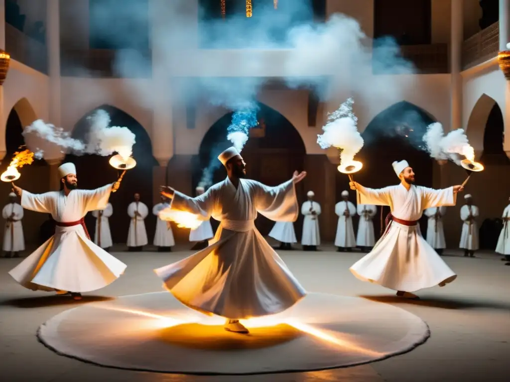 Danza de los Derviches: significado espiritual capturado en una ceremonia mística con movimientos fluidos y luz hipnótica