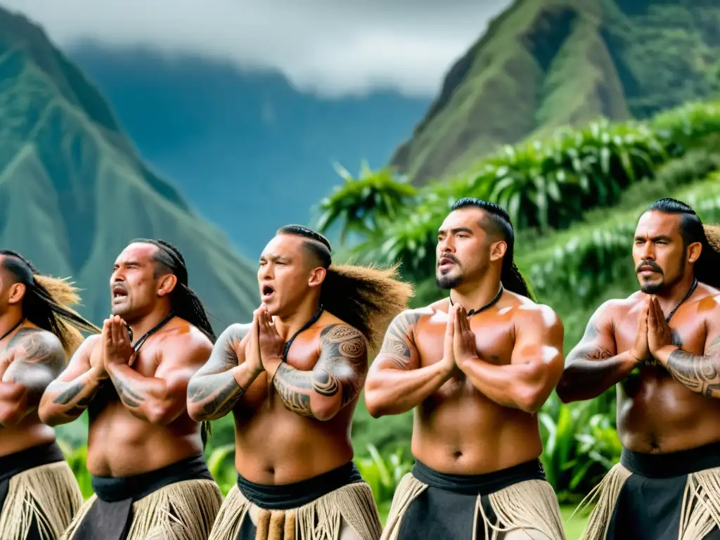 Danza Haka Maorí: intensidad cultural y ancestral en movimiento, rodeados de exuberante naturaleza y montañas escarpadas