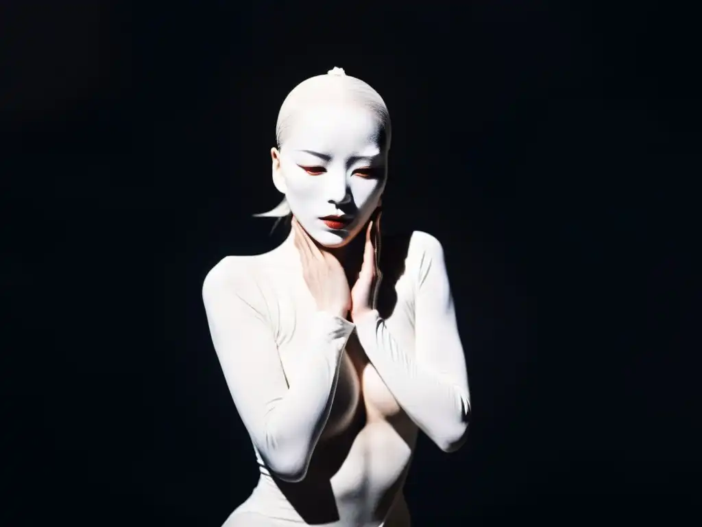 Danza Butoh: Taller de expresión corporal japonesa conmovedora y evocadora, cuerpo pintado de blanco y máscara, en espacio atmosférico