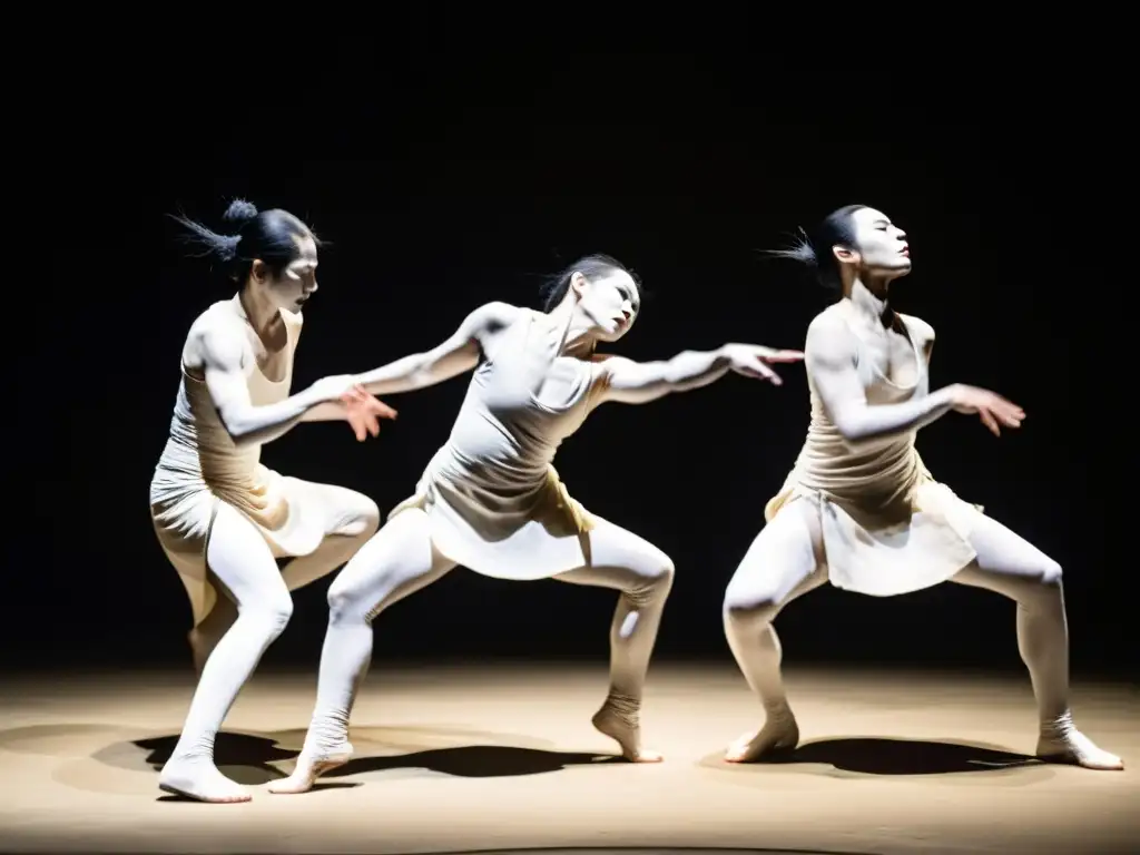 Danza Butoh: Taller de expresión corporal japonesa con bailarines en escenario etéreo y enigmático