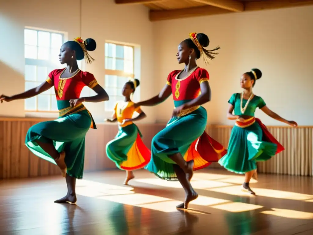 Práctica de danza tradicional: preparación física para festivales