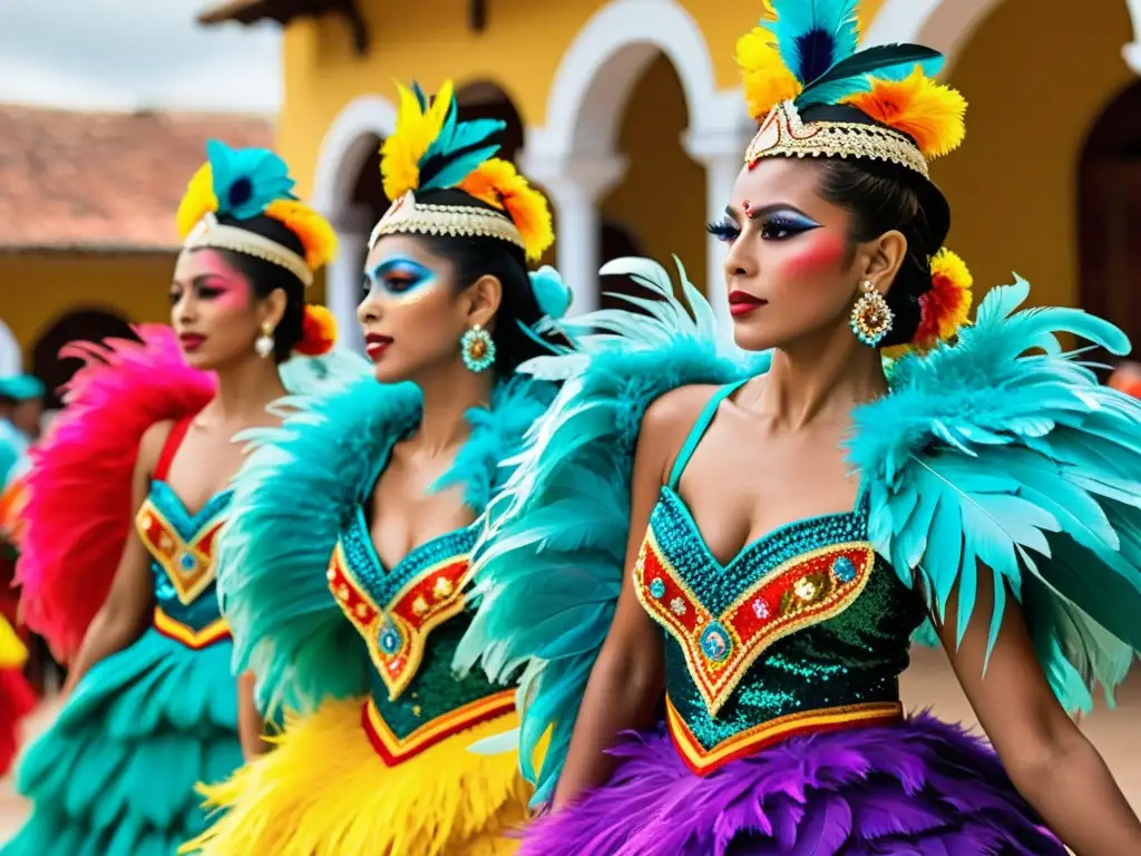 Danza tradicional El Garabato Barranquilla: Coloridos bailarines danzando con pasión y destreza, reflejando la rica herencia cultural