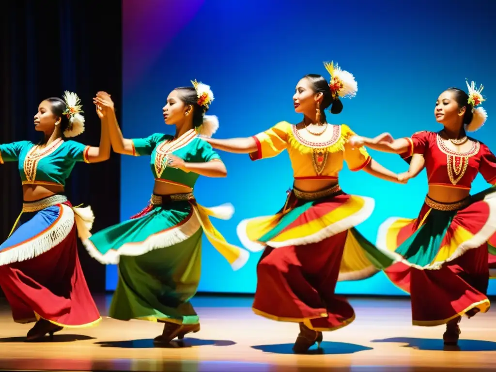 Sincronización en la danza tradicional: movimientos precisos y coloridos, integrando música y movimiento con energía vibrante