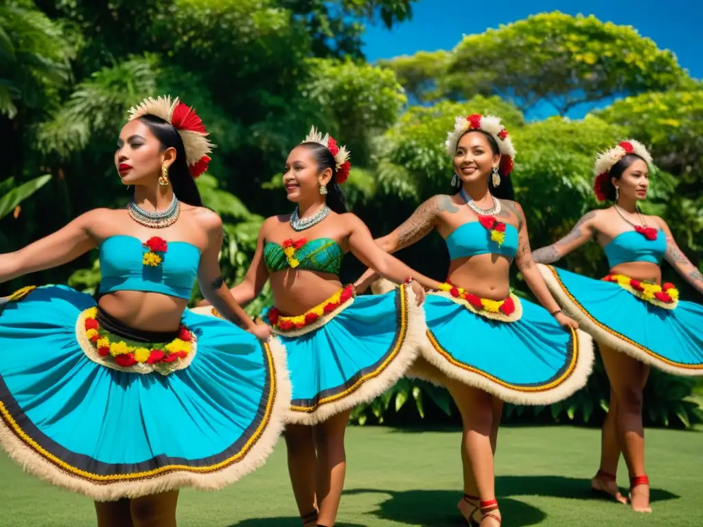 Danzantes tradicionales de Oceanía honran su herencia con movimientos gráciles y trajes vibrantes