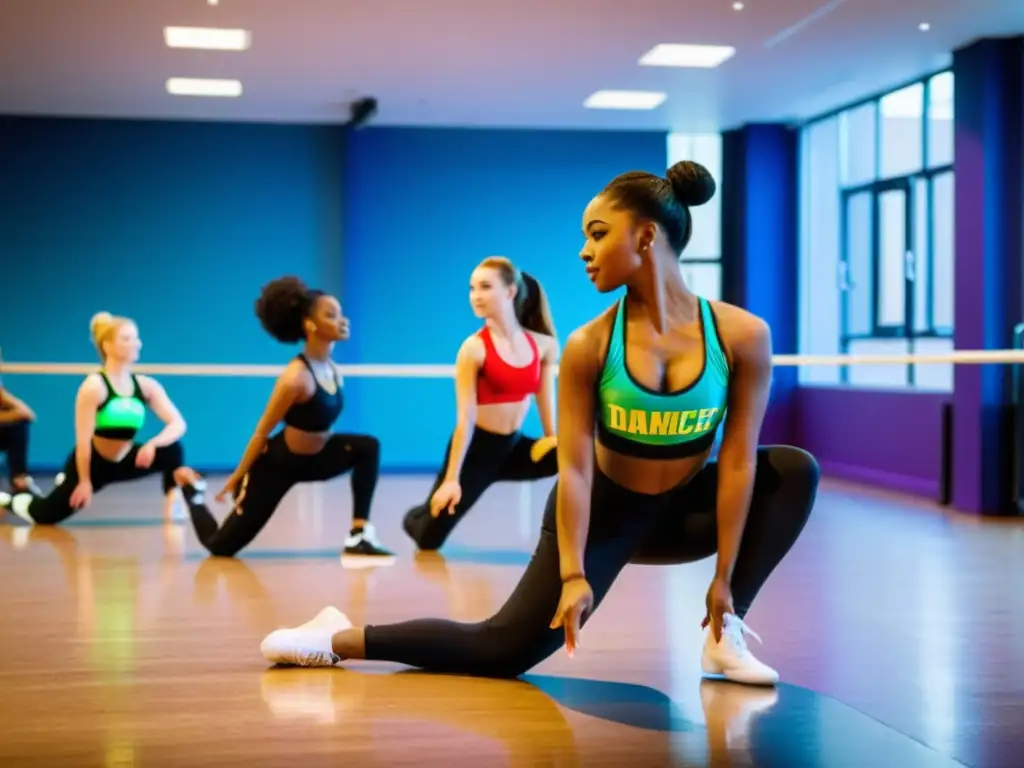 Danzarines se preparan con pasión para Competencia Mundial Baile Deportivo Blackpool, en estudio lleno de energía vibrante y determinación enfocada