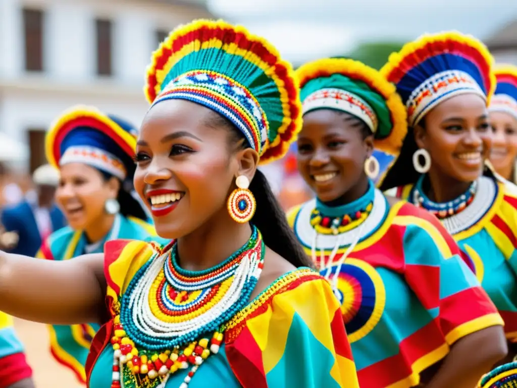 Danzas afroperuanas tradicionales: un espectáculo de energía y orgullo cultural, celebrado con coloridos trajes y movimientos expresivos al atardecer