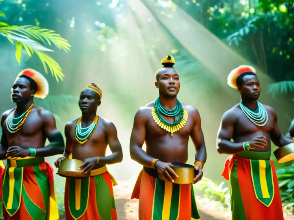 Danzas tradicionales Bwiti Gabón: Celebración llena de color y tradición en el corazón de la exuberante selva africana