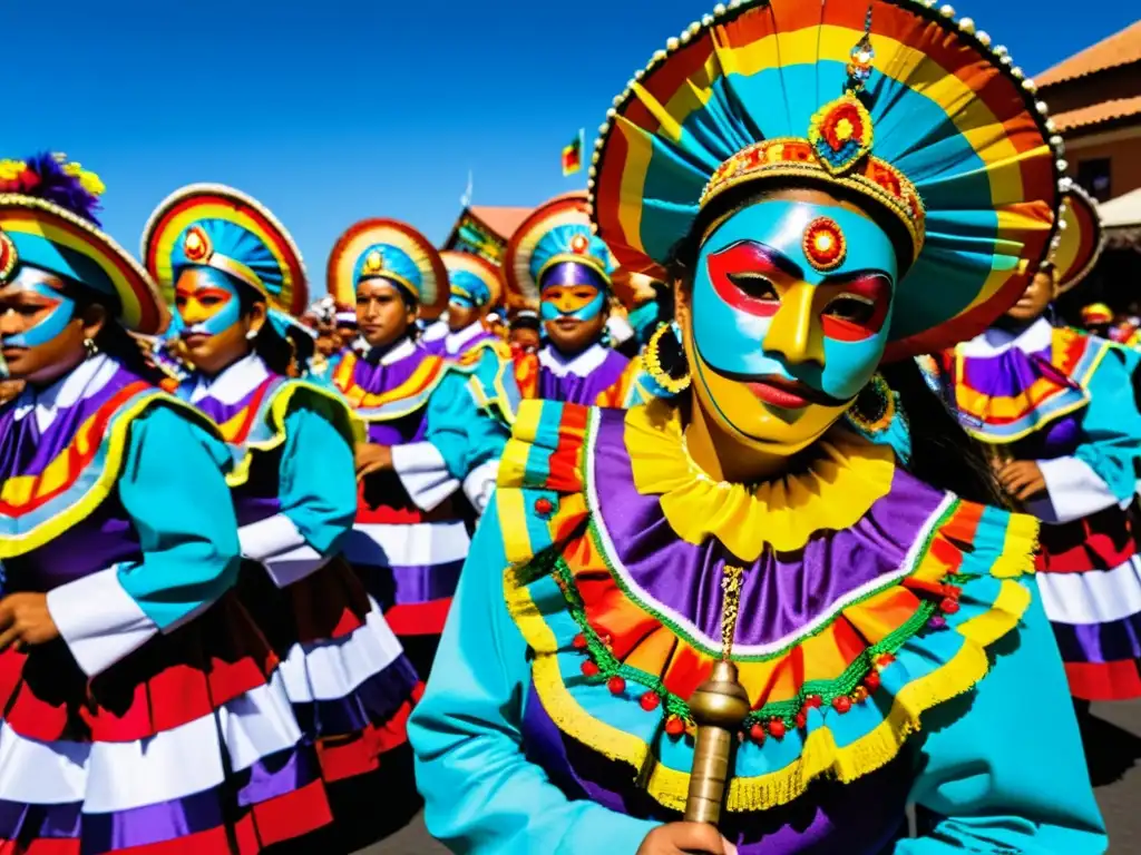 Deslumbrante desfile callejero en Bolivia, con la tradicional danza Morenada boliviana y su significado cultural