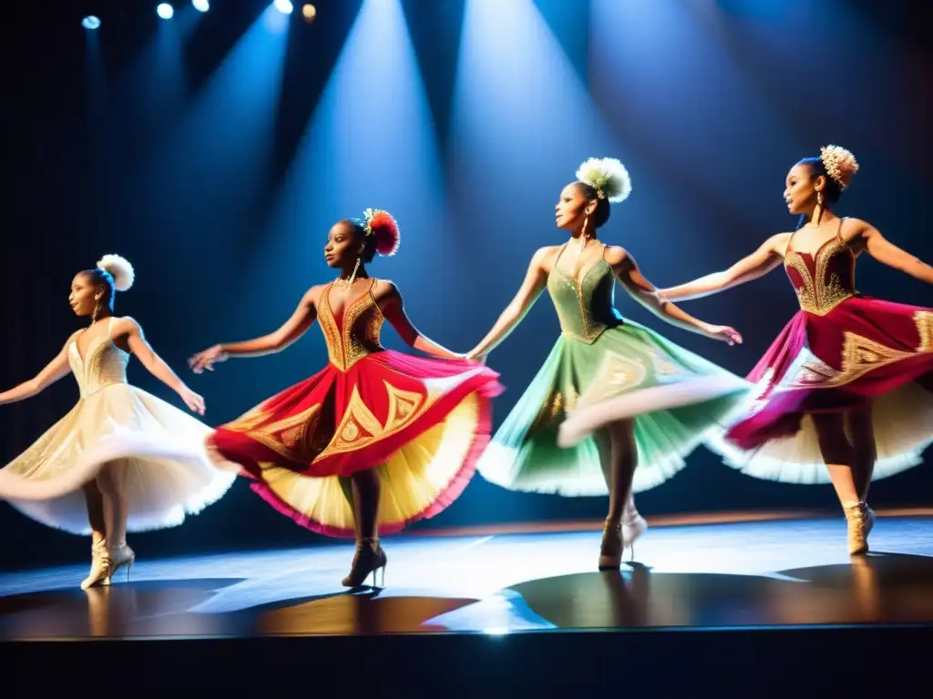 Un deslumbrante espectáculo de danza y moda en vivo, fusionando tendencias actuales moda danza temática