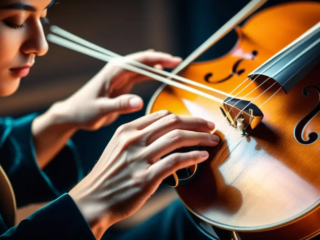 Detalle fascinante de la técnica de baile del tiple colombiano, capturando la destreza y pasión del músico