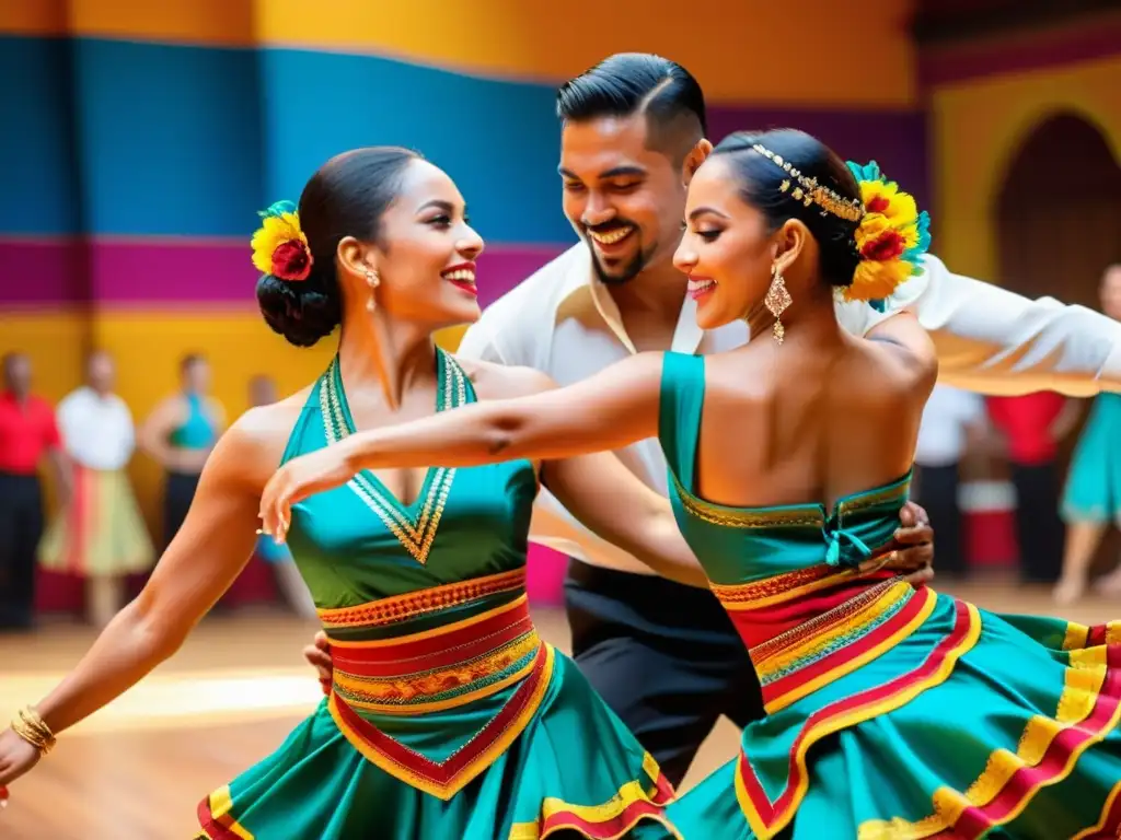 Documentales de streaming danza latina: Apasionados bailarines latinos ejecutan una danza tradicional llena de color, energía y emoción