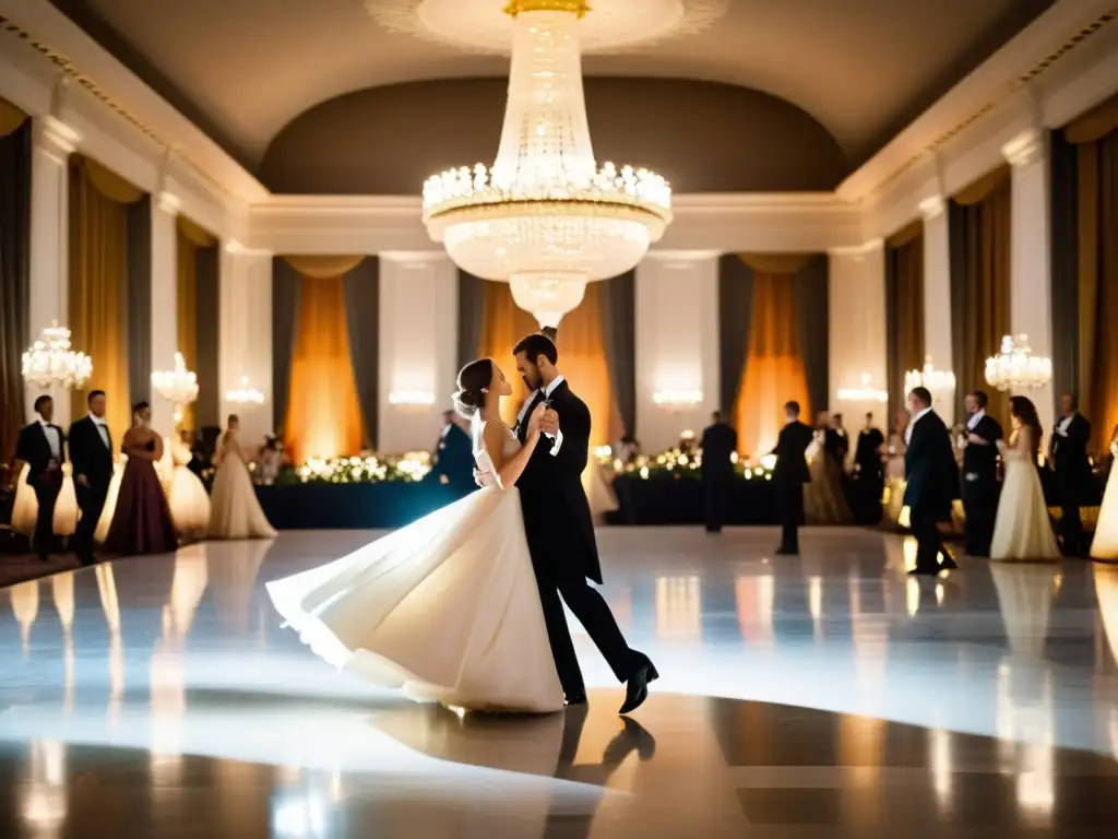 Elegante baile de salón al ritmo del vals vienés