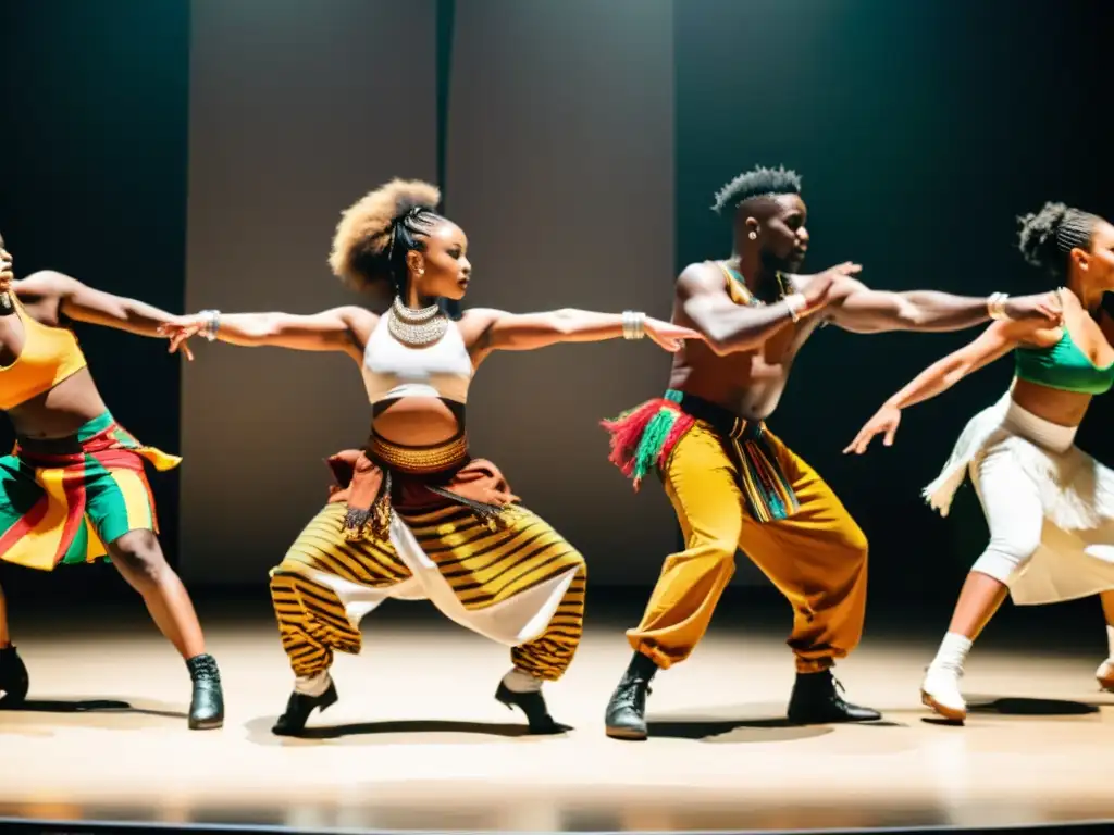 Un emocionante encuentro entre bailarines de danza africana y krump, resaltando sus raíces comunes