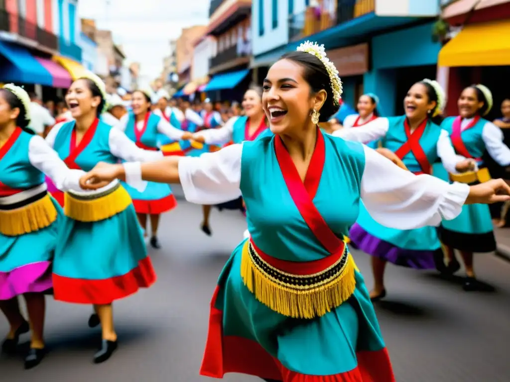 Una escena vibrante de la danza tradicional argentina Chamamé en Corrientes