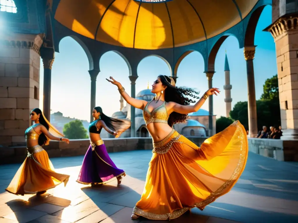 Un espectáculo hipnótico de bailarinas del festival de danza del vientre en Estambul, con trajes vibrantes y significado cultural