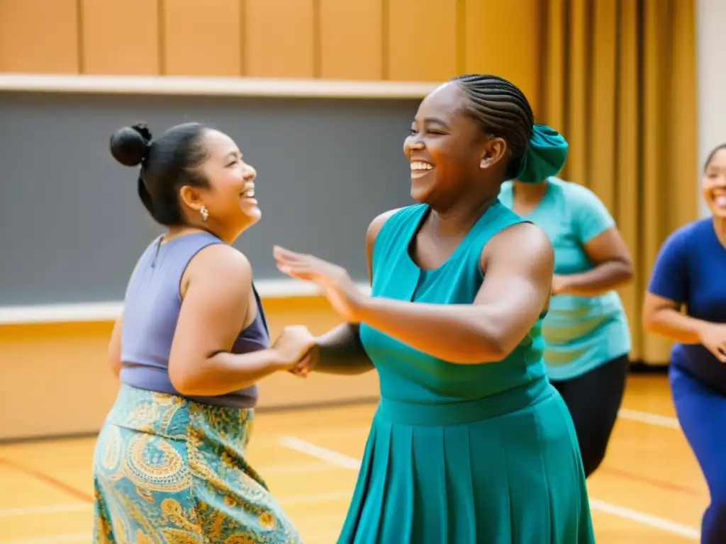 Estudiantes disfrutan de una adaptación inclusiva de danzas tradicionales de Oceanía en un taller educativo especial