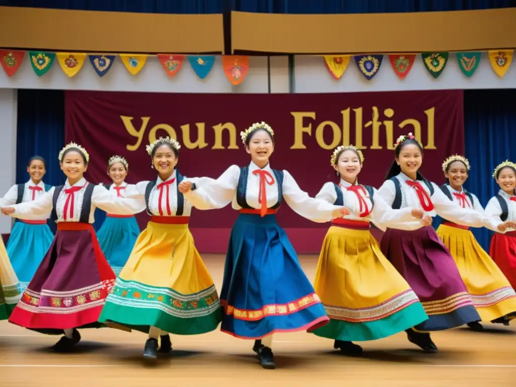 Estudiantes disfrutan de danzas folclóricas, transmitiendo beneficios educativos y culturales