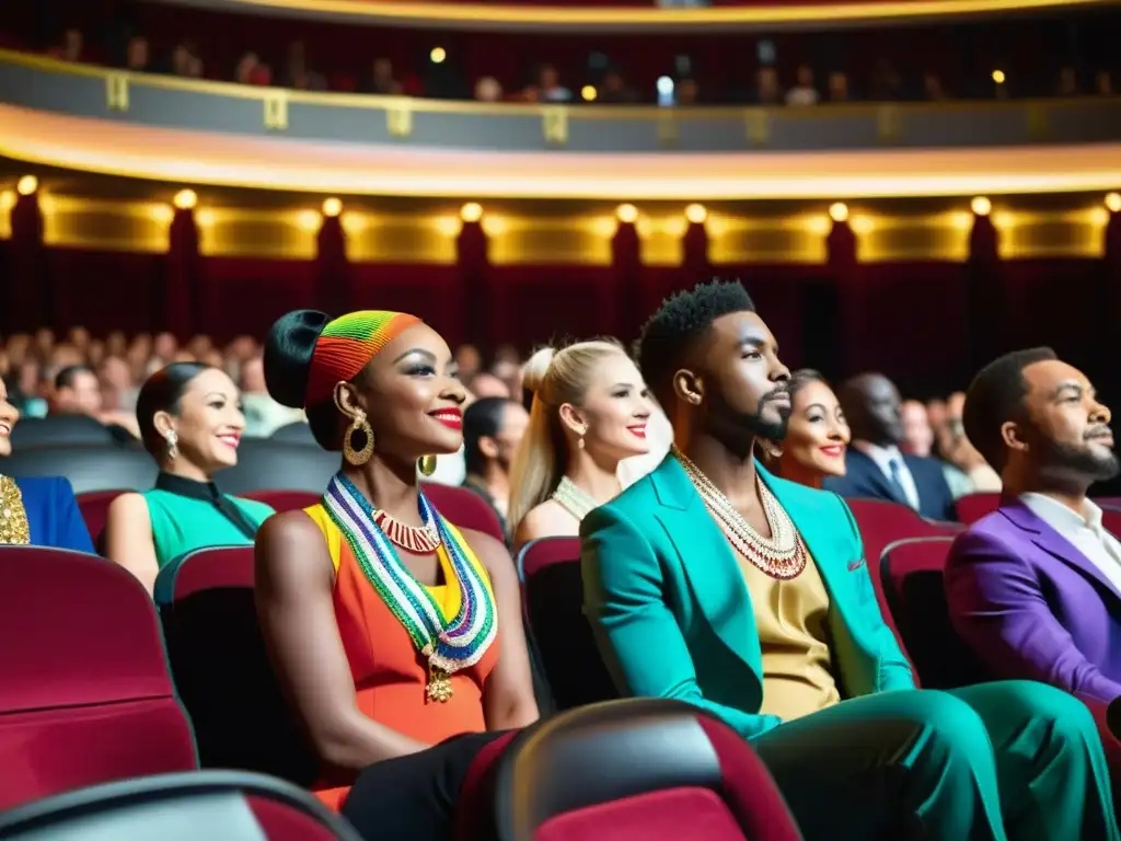 Exclusiva audiencia VIP en teatro, disfrutando de un espectáculo de danza mundial