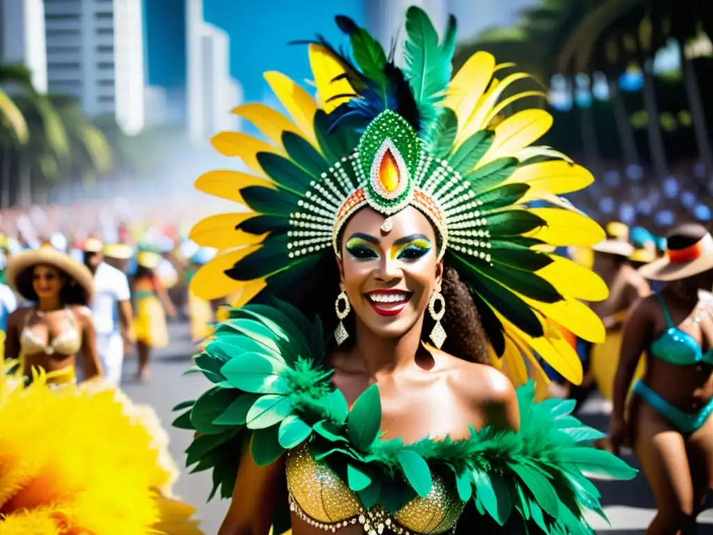 Una explosión de color y energía en el desfile de samba de Río de Janeiro