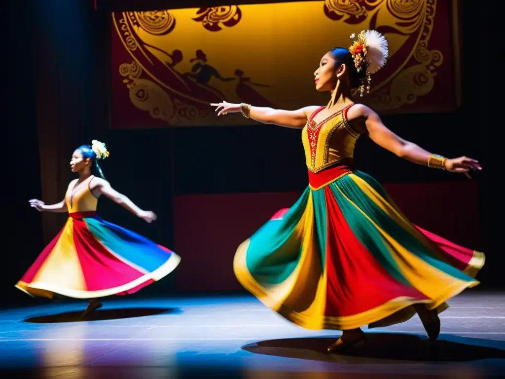 Fascinante actuación de danza en un teatro deslumbrante