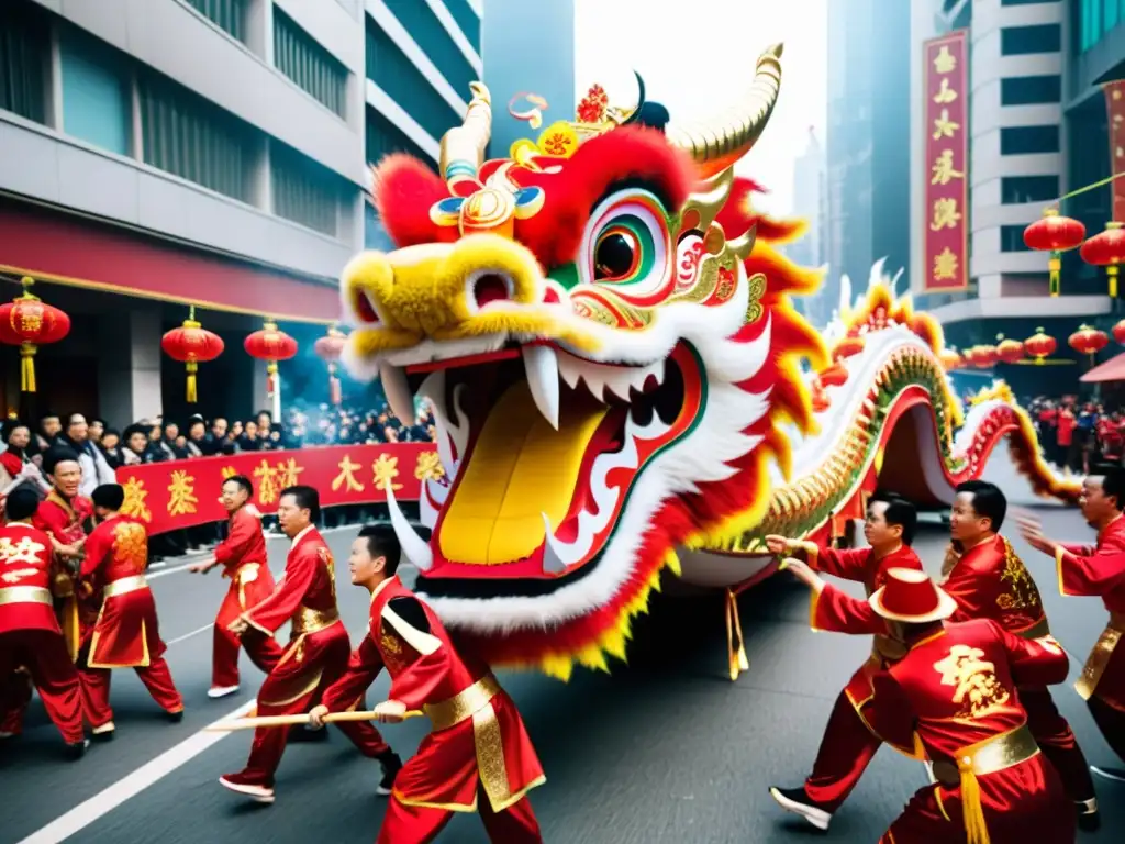 La fascinante danza del dragón durante el Año Nuevo Chino llena las calles de significado cultural y celebración