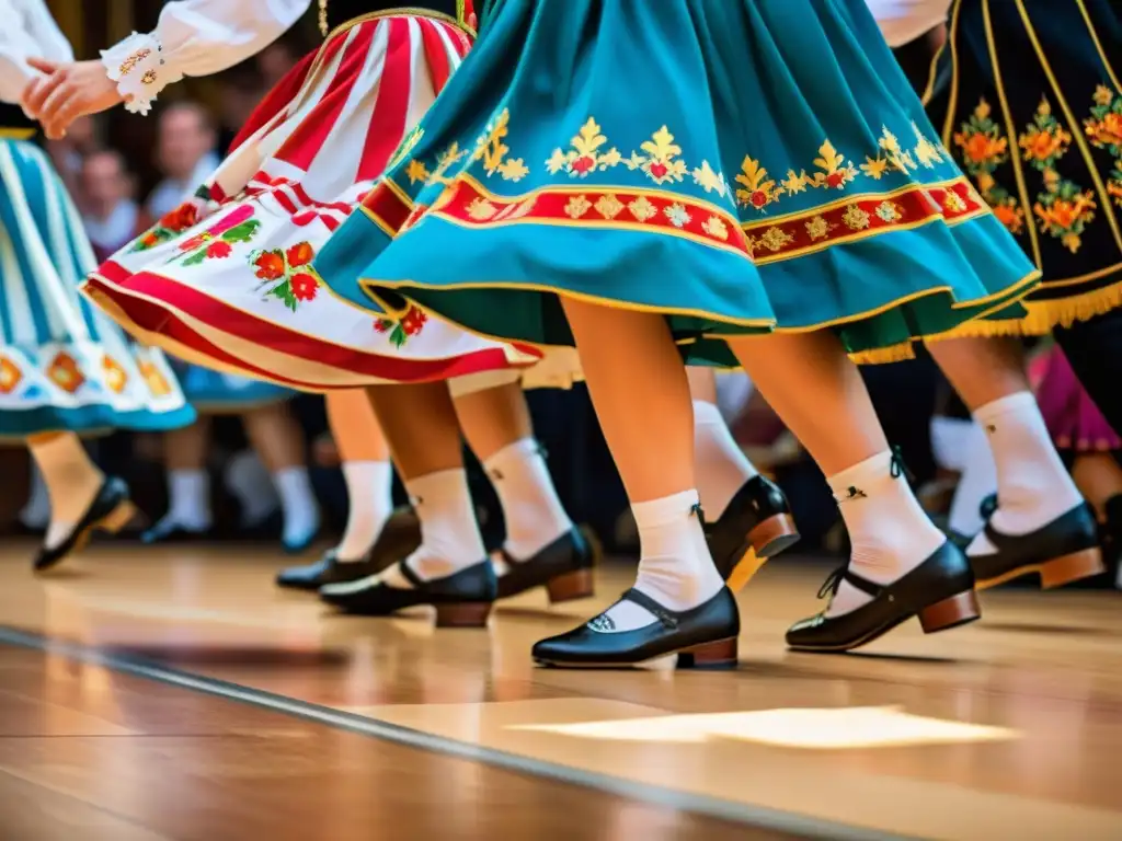 Un grupo de bailarines bávaros realiza el tradicional Schuhplattler