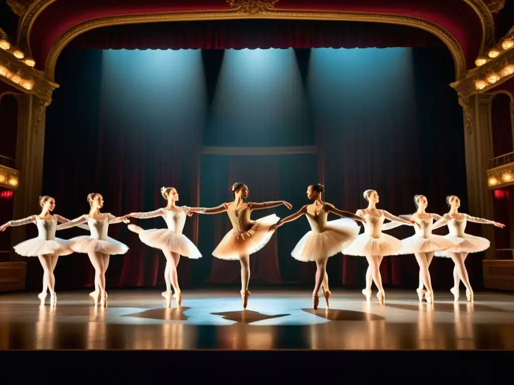 Grupo de bailarines en el escenario del Festival de danza de Varna, deslumbrante actuación llena de significado cultural