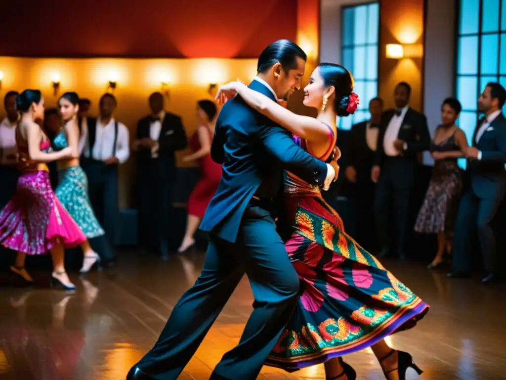 Un grupo de bailarines de tango queer desafía las normas de género con movimientos poderosos y elegantes en una sala llena de emoción