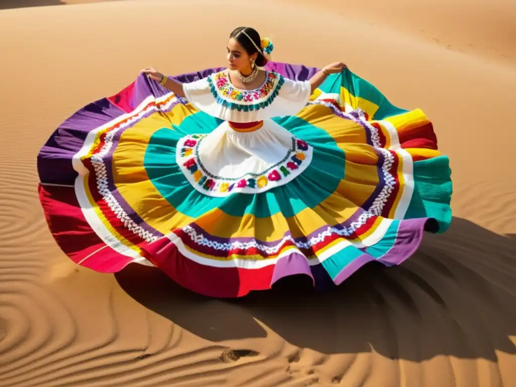 Grupo de bailarines en trajes tradicionales mexicanos danzando en festival de revitalización de danzas tradicionales