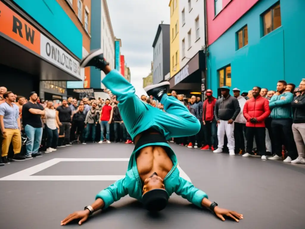 Grupo de breakdancers realiza emocionante actuación en la calle