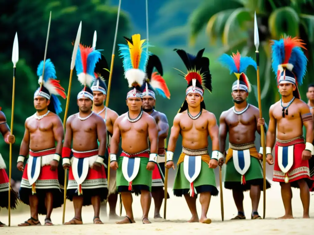 Guerreros de Nueva Caledonia se preparan para la Danza de Guerra, luciendo atuendos tribales y expresiones orgullosas