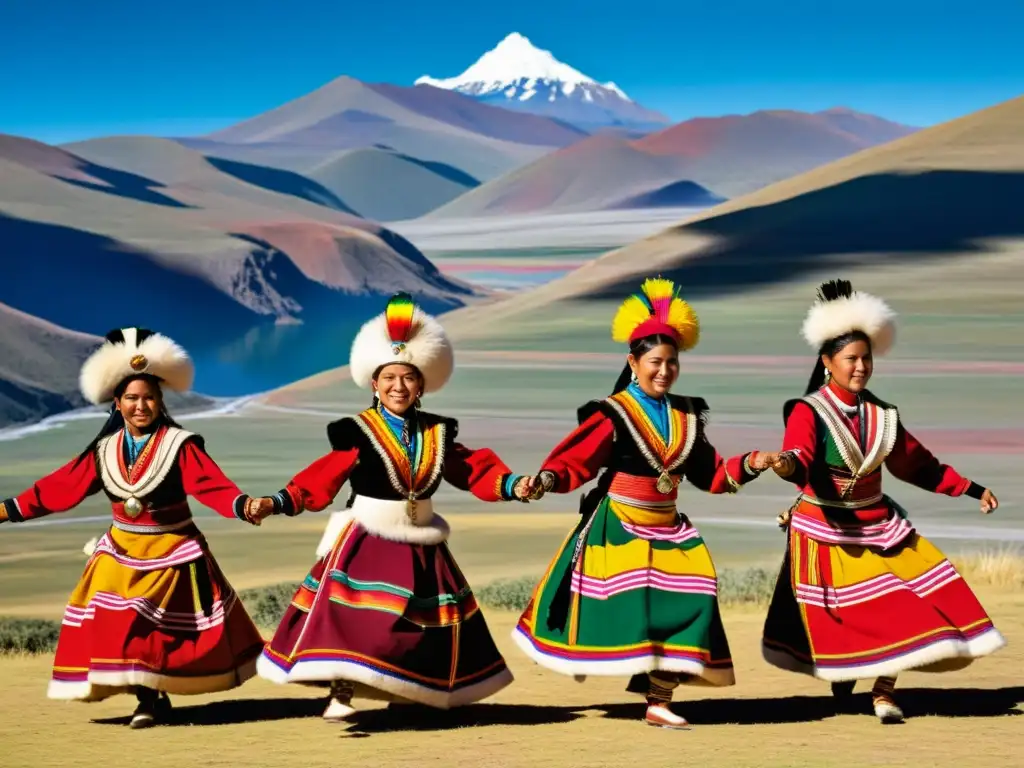 Imagen de danza Aymara en Bolivia, destacando la riqueza cultural y significado de la danza Aymara en la vibrante atmósfera boliviana