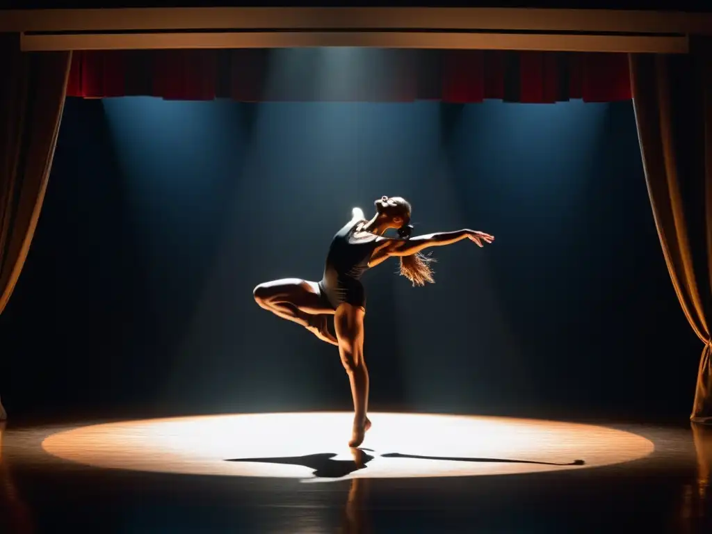 Una impactante danza contemporánea que refleja la fuerza y la emoción de este arte en un teatro tenue iluminado