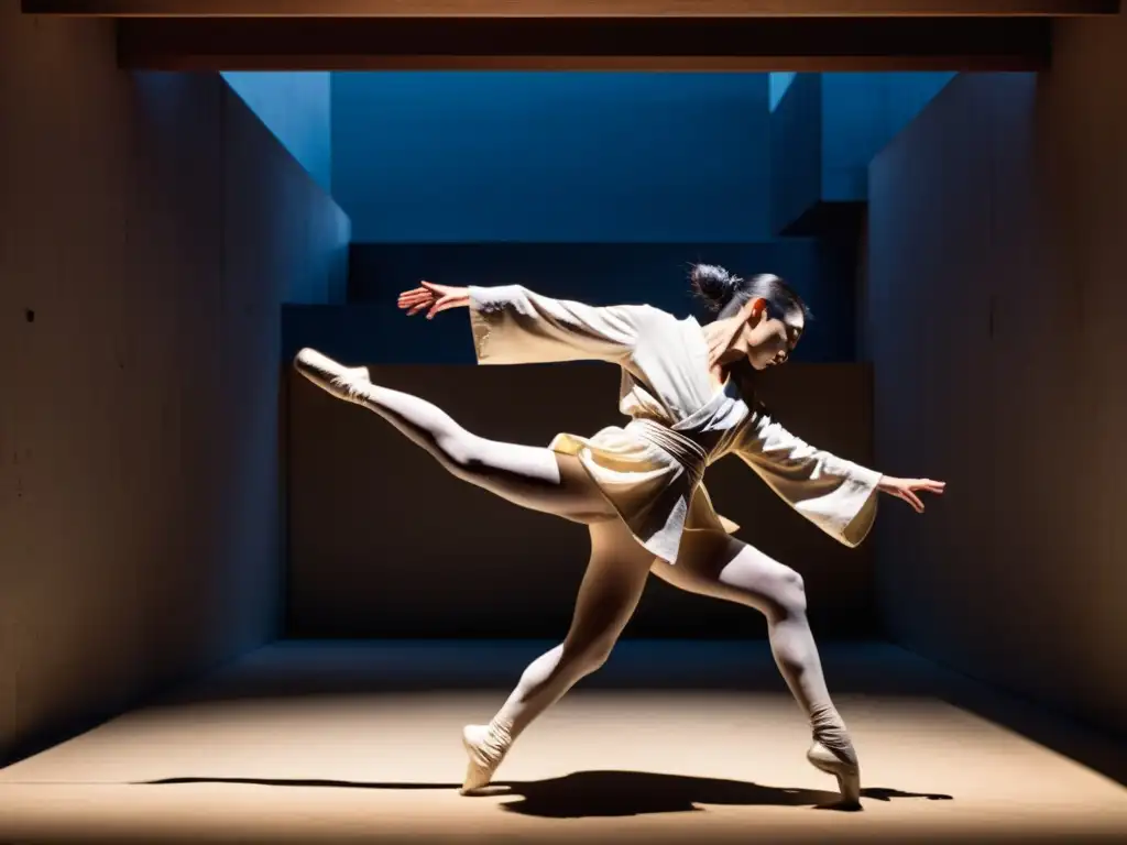 Intensa fusión Butoh y Danza Moderna con vestuarios vanguardistas, emotividad cruda y atmósfera misteriosa