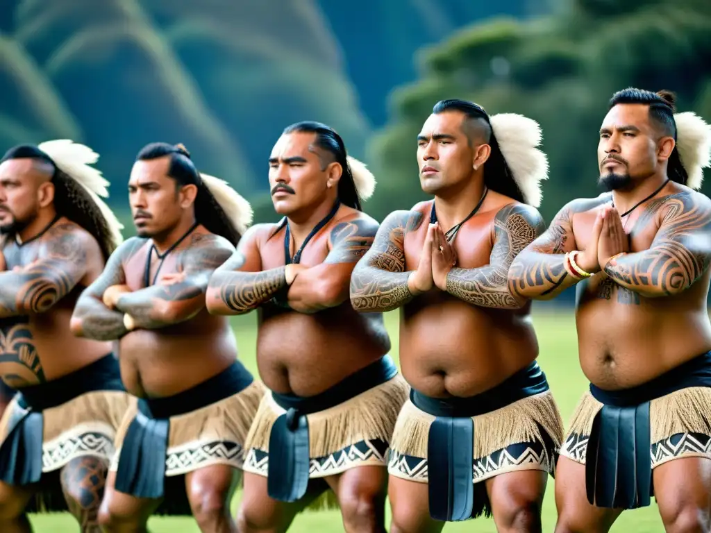 Intensa competición Maorí Te Matatini Haka con detalle y emoción ancestral