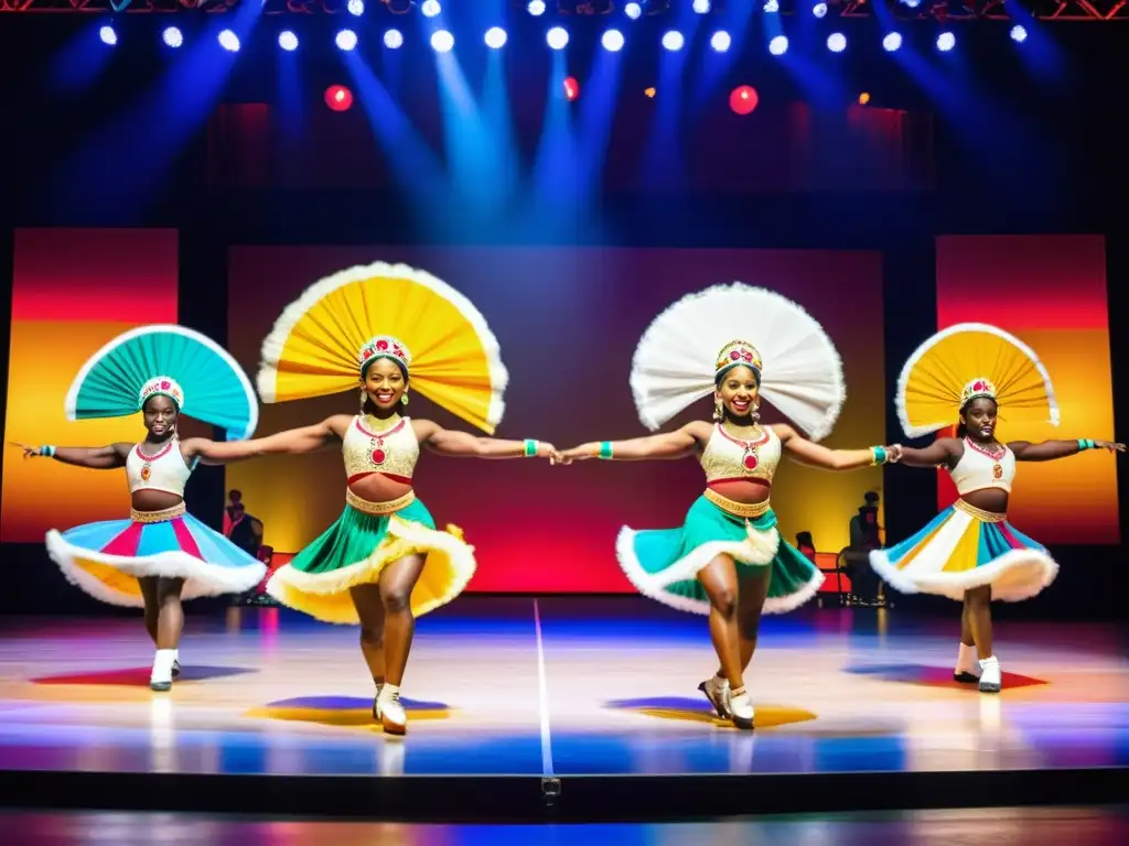 Incorporando levantamiento de pesas en danzas tradicionales: Dancers elegantes realizan rutina con gracia, fuerza y pasión, fusionando arte y deporte