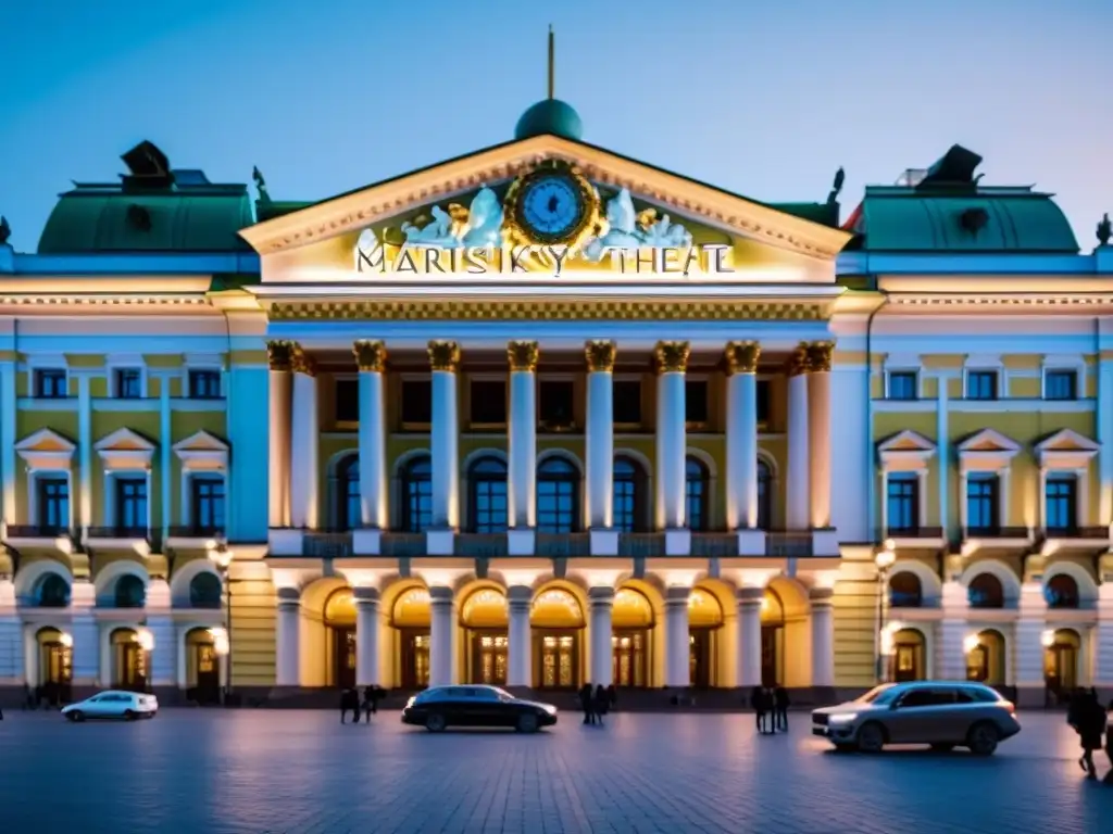 La majestuosidad del Teatro Mariinsky en San Petersburgo, Rusia, y la espera de retiros de danza tradicional en Rusia